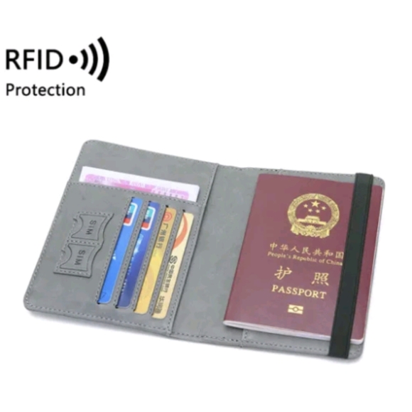 Passport Holder Travel Essentials Passport Wallet RFID Blocking for Men Women US - Picture 5 of 5